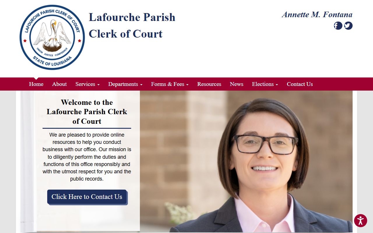 Lafourche Parish court records Clerk homepage